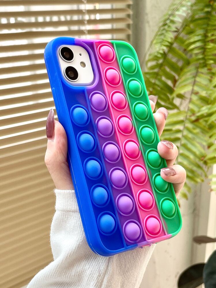 Push Pop Bubble Fidget Phone Case - Multicolor - View 3
