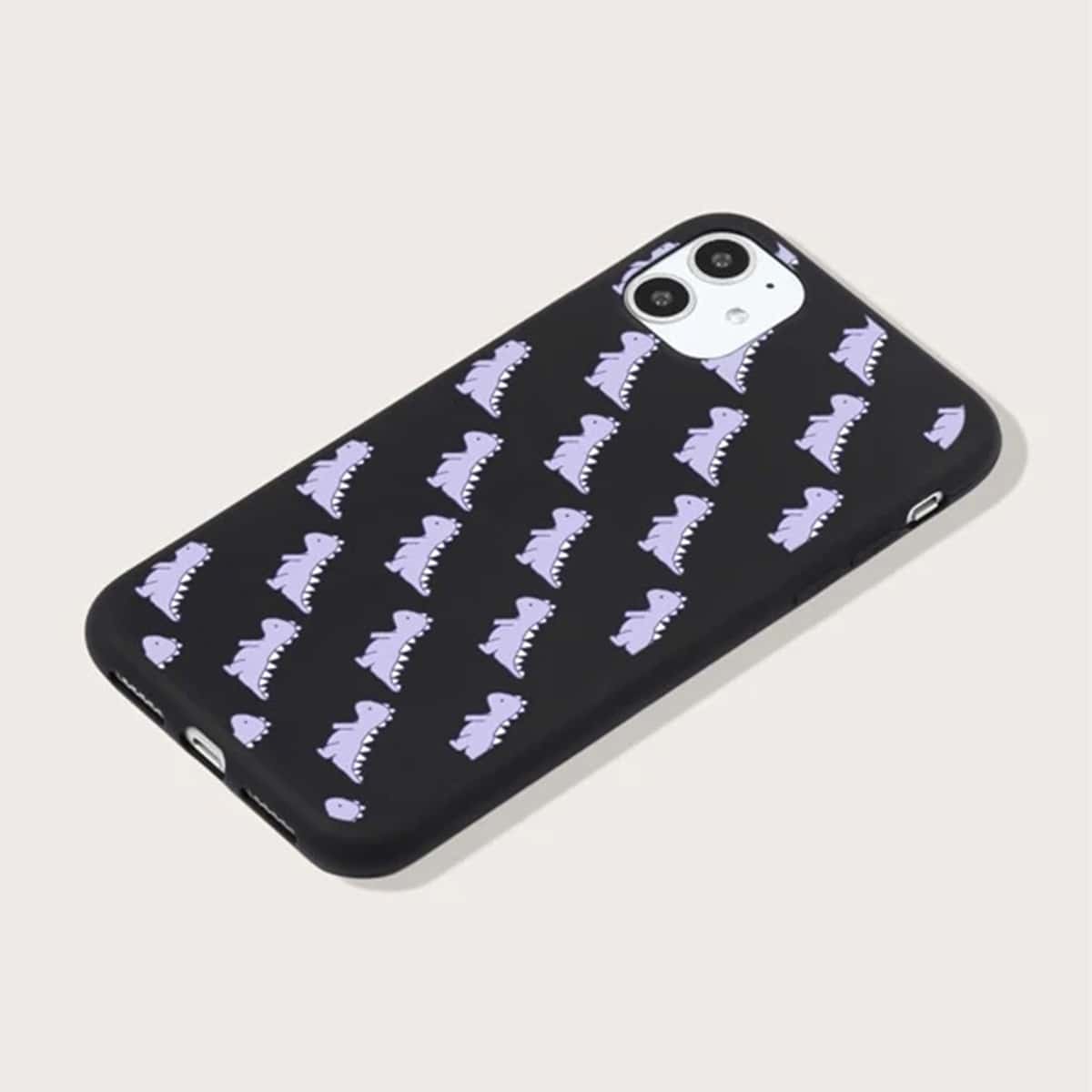 

Cartoon Dinosaur Phone Case, Purple