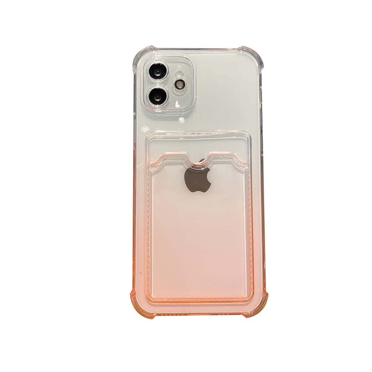 

Ombre Clear Phone Case With Card Slot, Multicolor