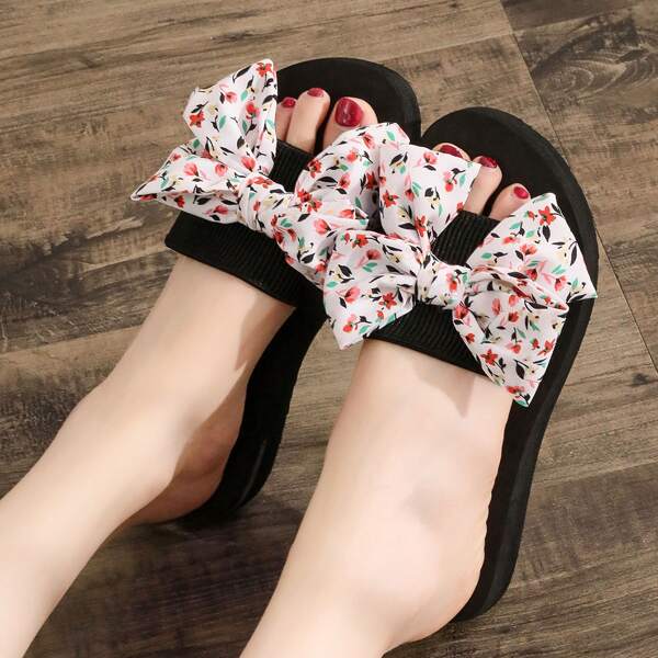 

Floral Bow Decor Slides, Multicolor