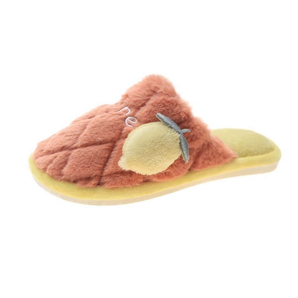 

Fluffy Strawberry Decor Slippers, Yellow