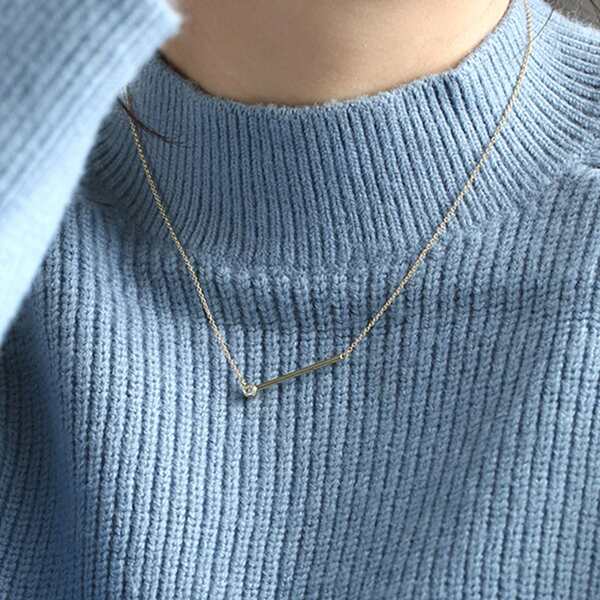 

Ожерелье 18K Позолоченный с цирконом, Золотистый