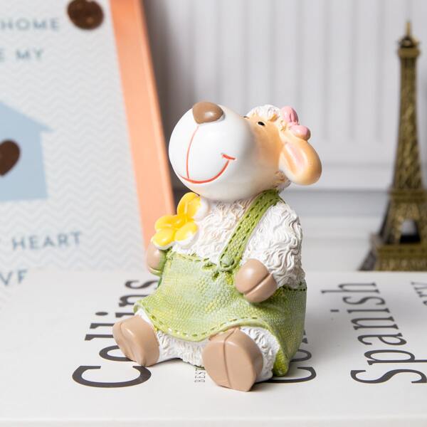 

Sheep Shaped Art Decoration, Green