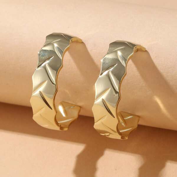 

Open Hoop Earrings, Gold