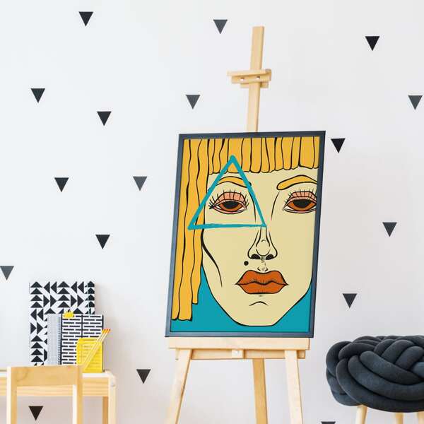 

Figure Graphic Unframed Painting, Multicolor