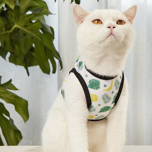 

Pineapple Print Pet Tank, Multicolor