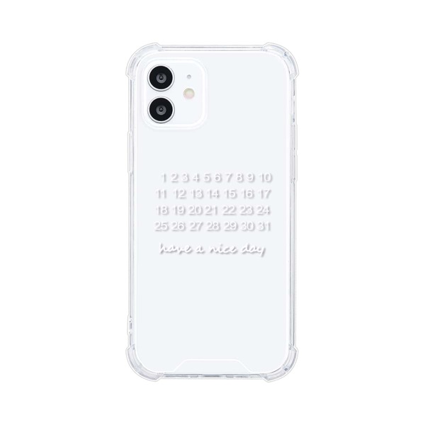 

Calender Pattern Clear Phone Case