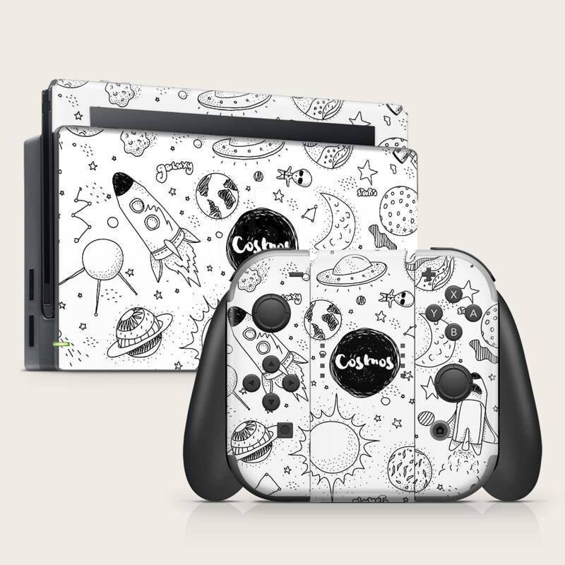 

1sheet Planet Pattern Game Console Sticker For switch, Multicolor