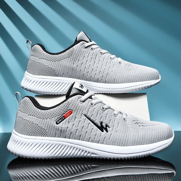 

Men Two Tone Graphic Running Shoes, Light grey