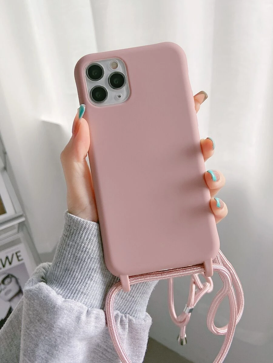 Funda de móvil simple con acollador - Rosa Pálido - Ver 1