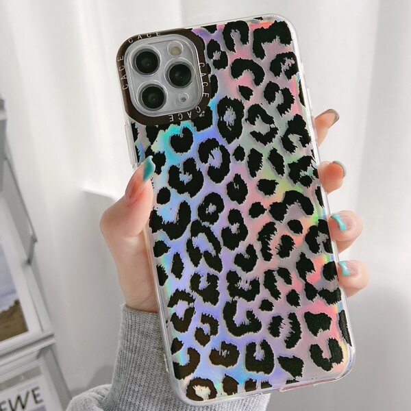 

Leopard Laser Phone Case, Multicolor
