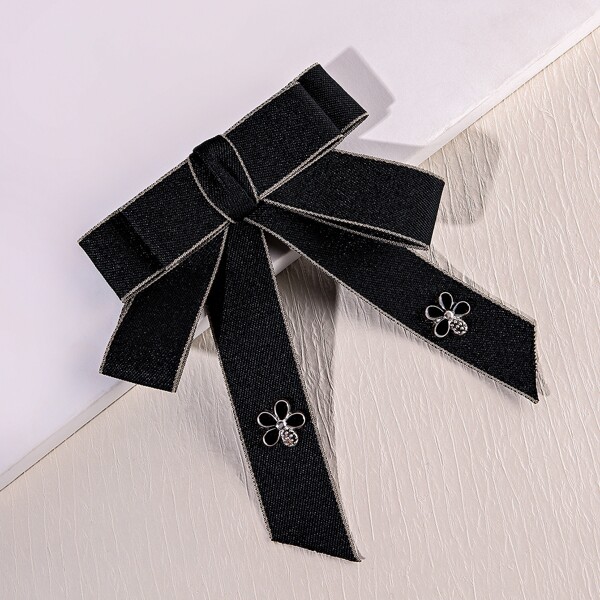 

Toddler Girls Bow Decor Hair Clip, Black