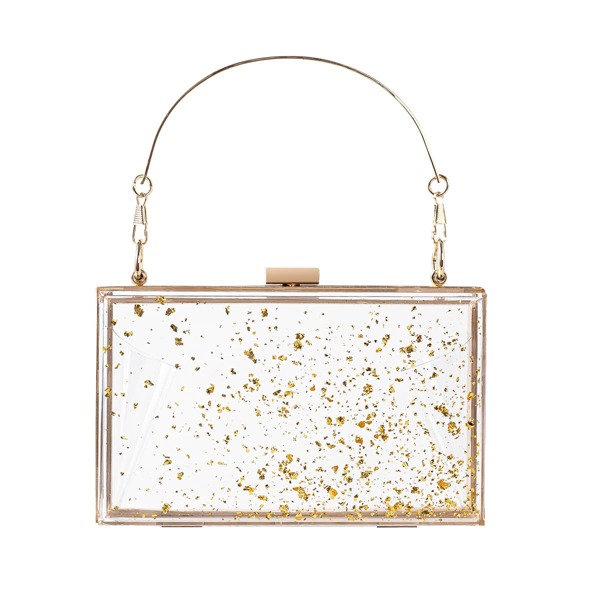 

Glitter Clear Box Satchel Bag