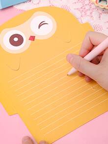 6pcs Cartoon Graphic Random Greeting Card - Multicolor - View 2