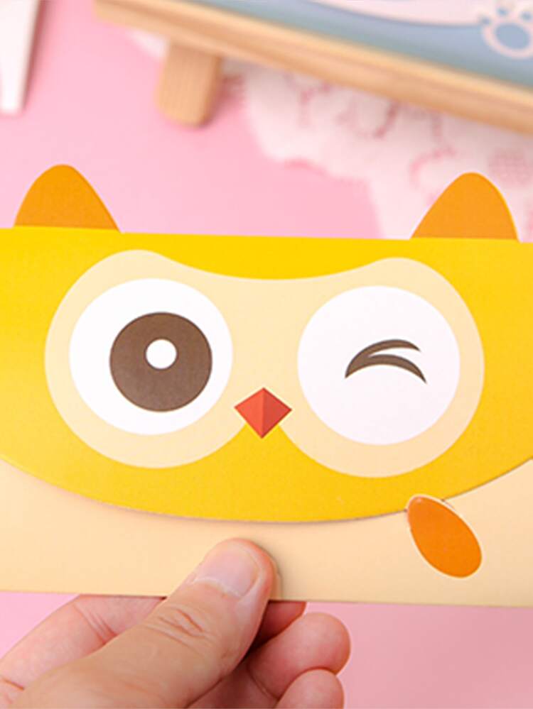 6pcs Cartoon Graphic Random Greeting Card - Multicolor - View 5