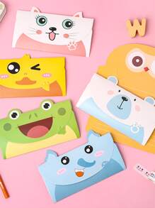 6pcs Cartoon Graphic Random Greeting Card - Multicolor - View 6