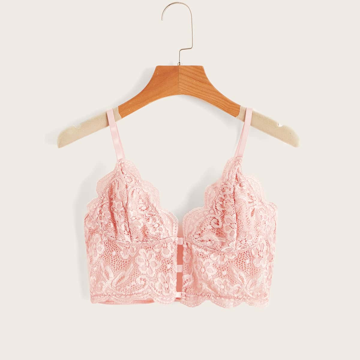 

Floral Embroidery Cami Top, Baby pink