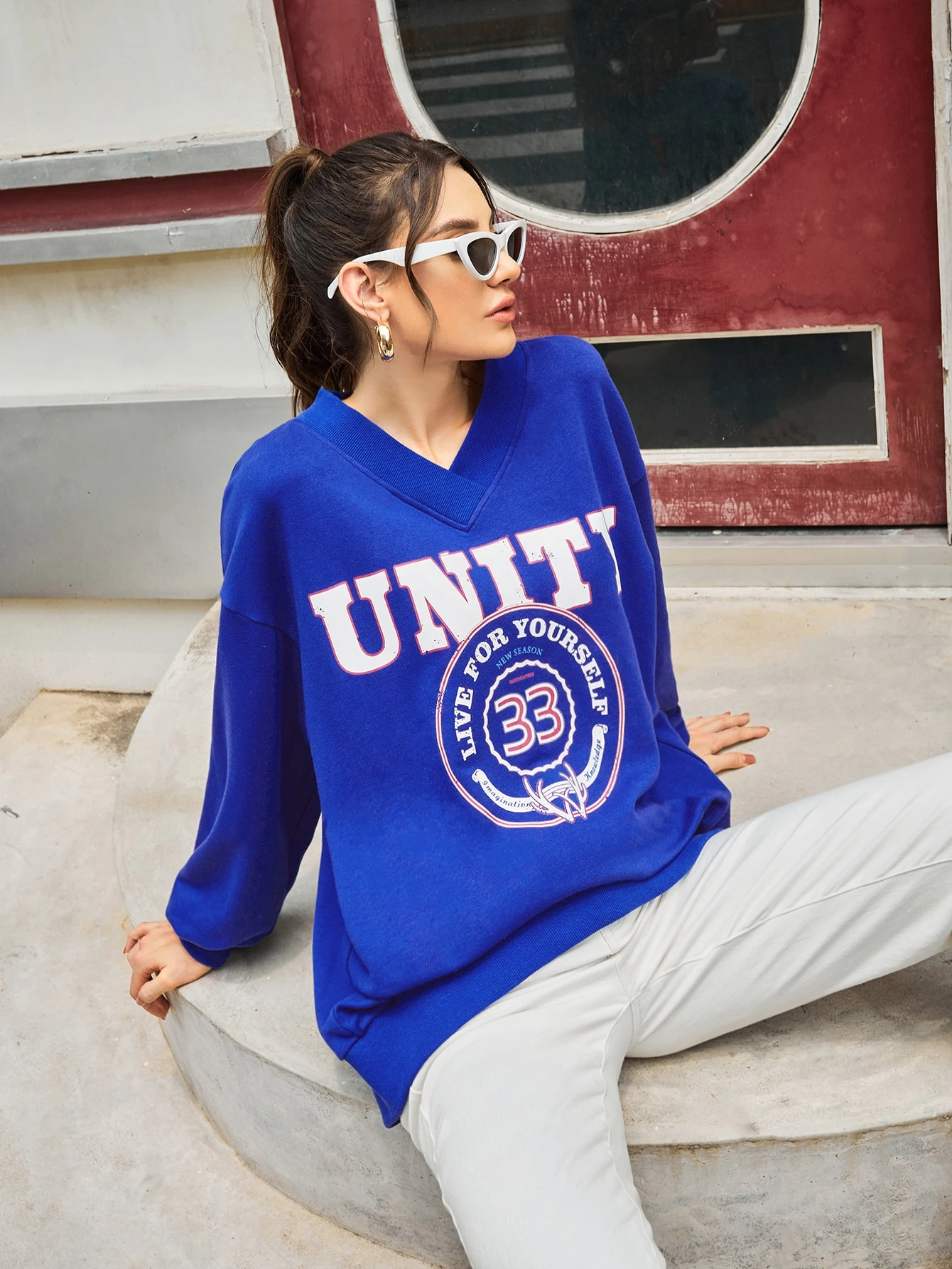 ACIDMAN SAI2022 総柄sweat blue M