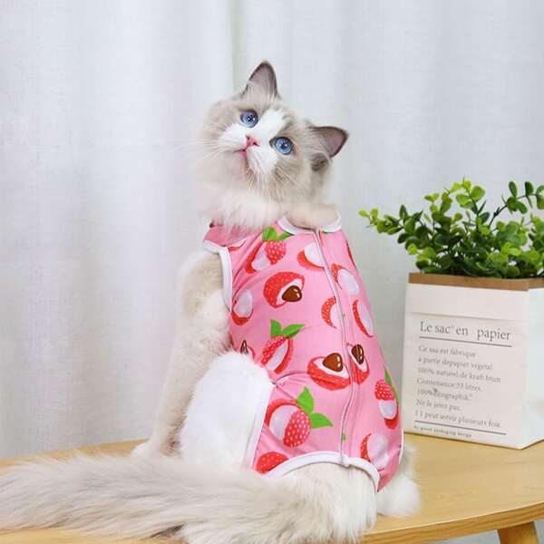 

Litchi Print Pet Tank Top, Multicolor