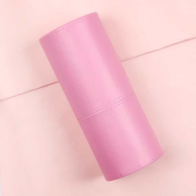 

Solid Makeup Brush Storage Box, Pink