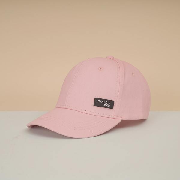 

Toddler Kids Letter Graphic Baseball Cap, Pink
