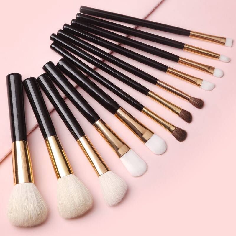 

12pcs Makeup Brush Set, Black