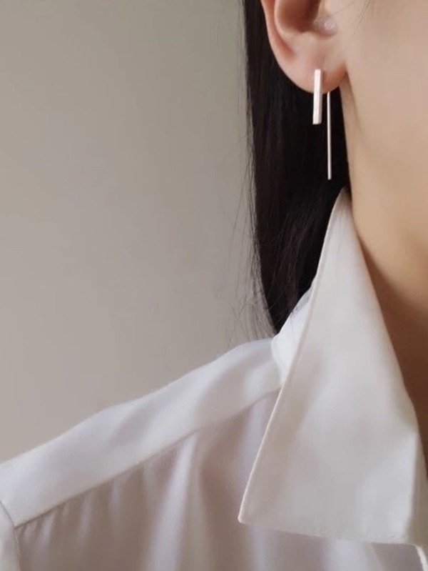 Minimalist Metal Earrings SHEIN USA
