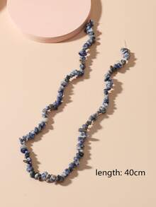 1入組石頭DIY首飾配件 - 藏蓝色 - 查看 3