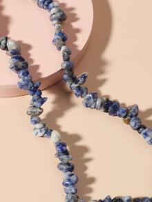 1入組石頭DIY首飾配件 - 藏蓝色 - 查看 4