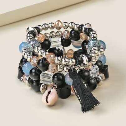 4pcs Beaded Bracelet