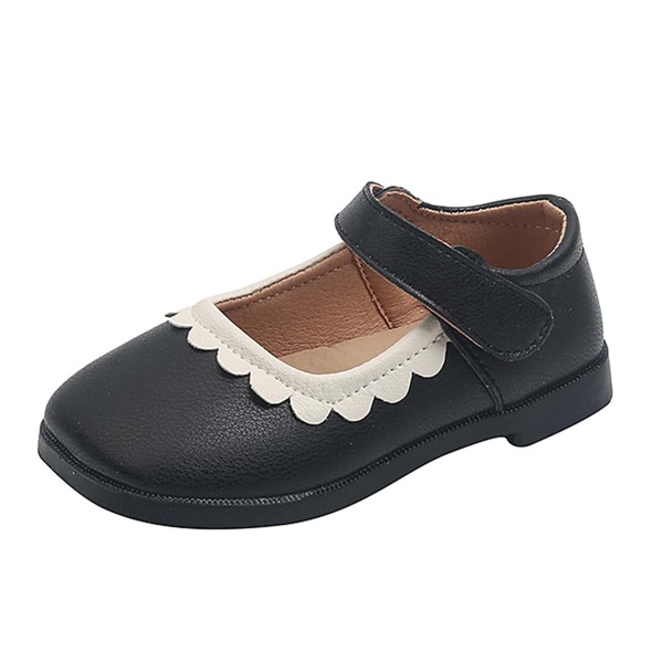 

Toddler Girls Lace Decor Flats, Black