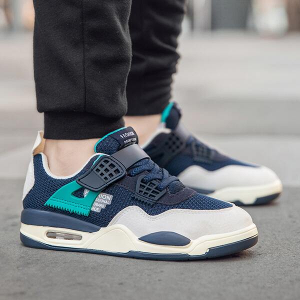 

Boys Air Cushion Colorblock Sneakers, Navy blue
