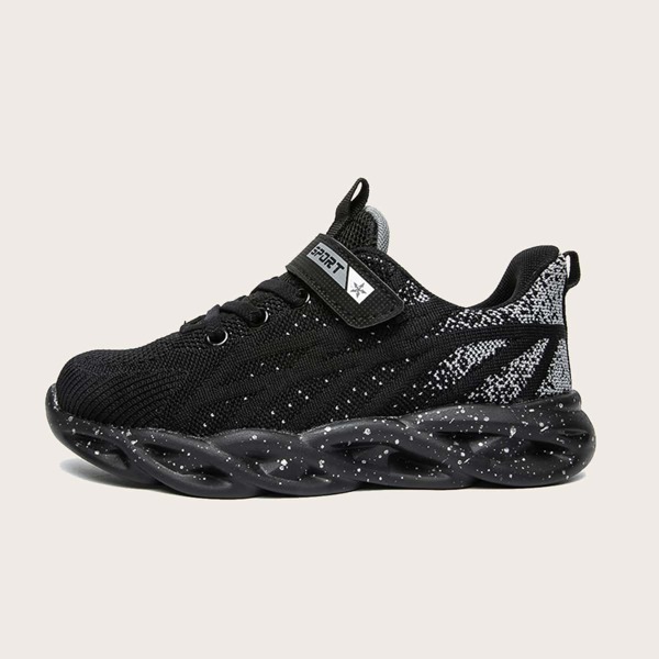 

Boys Two Tone Lace-up Front Chunky Sneakers, Black