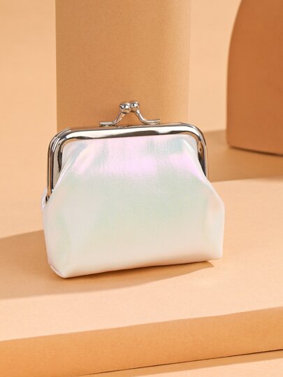 Metal Decor Kiss Lock Lightweight Fashion For Anniversary For Birthday Gift For Gift White-Collar Workers For Male For Female Present For Women Wallet Mini Wallet Purse Wallet Coin Wallet