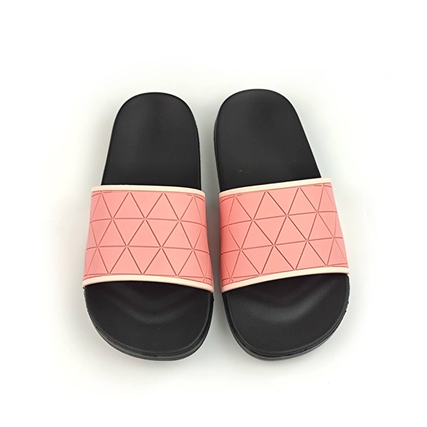 

Two Tone Geometric Pattern Slides, Pink