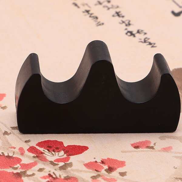 

2pcs Solid Color Brush Stand, Black