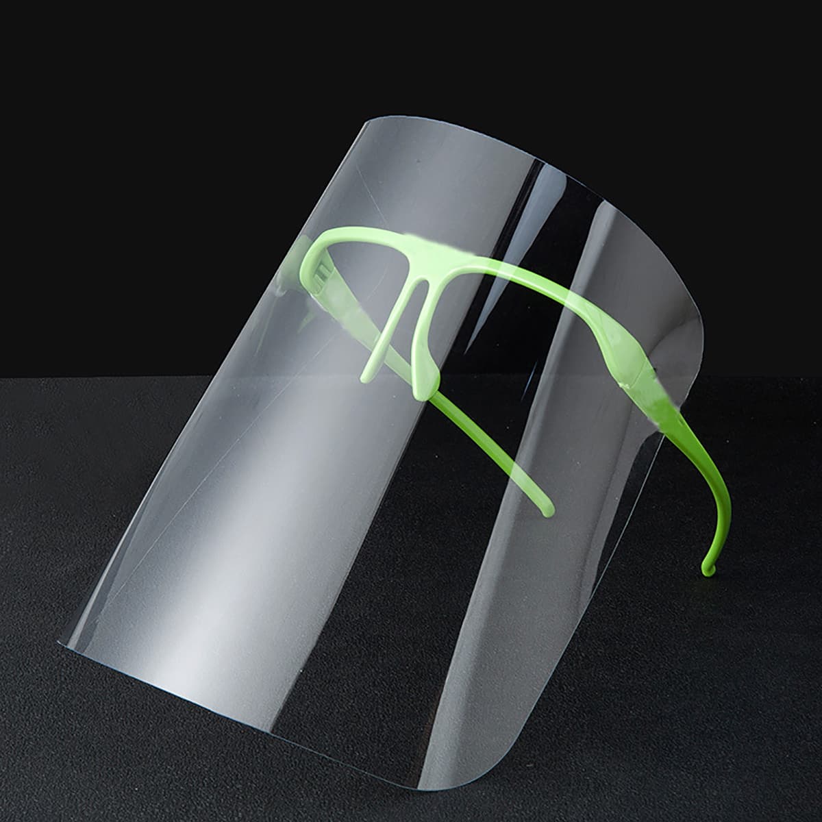 

Clear Face Mask, Green