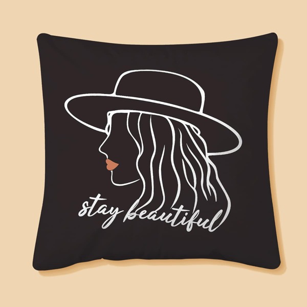 

Figure Graphic Cushion Cover Without Filler, Multicolor