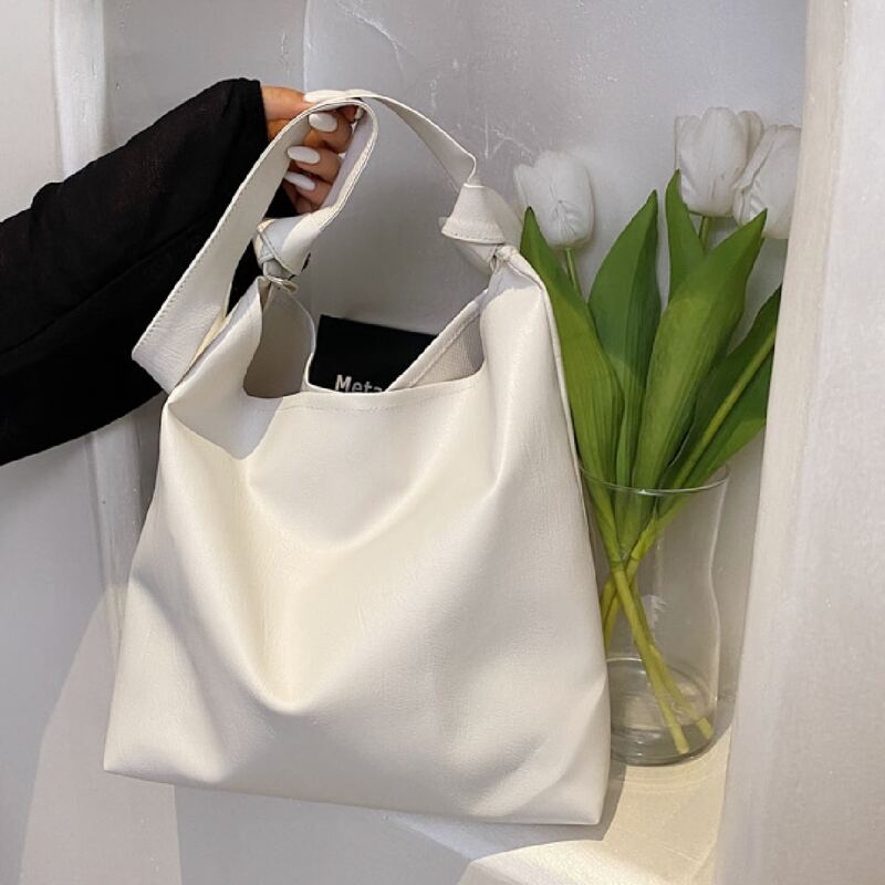 

Minimalist Shoulder Bag, White