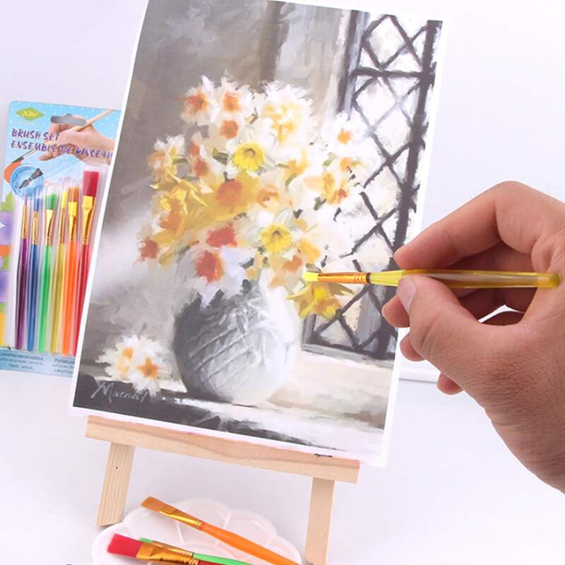 

6pcs Art Paint Brush, Multicolor