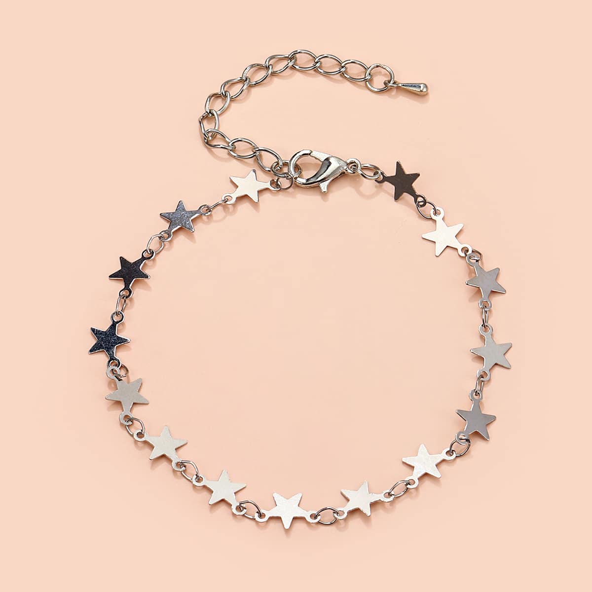 

1pc Star Anklet, Silver