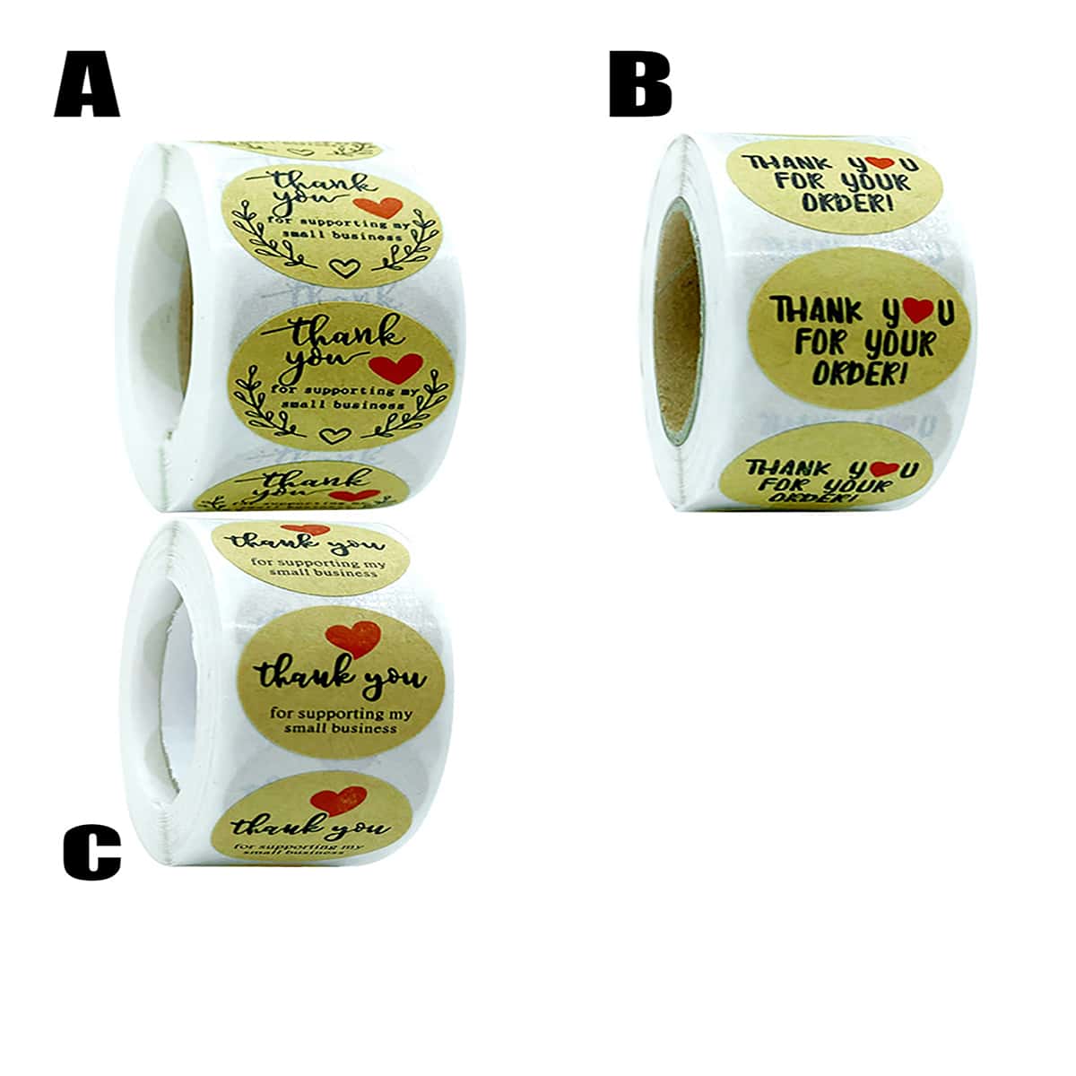 

1roll Slogan Graphic Sticker, Brown