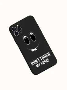 Ốp điện thoại "Đừng Chạm Vào Điện Thoại Của Tôi", Tương thích với iPhone 15 14 13 12 11 Xs Xr X 7 8 Plus Pro Max, Ốp bảo vệ điện thoại TPU, Phiên bản quốc tế, Không phải phiên bản nội địa - màu đen - Xem 2