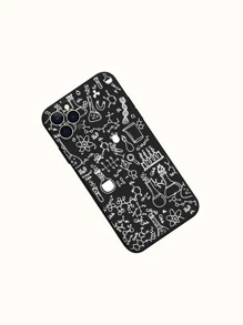 Hộp đựng điện thoại in ống nghiệm hóa học - màu đen - Xem 2