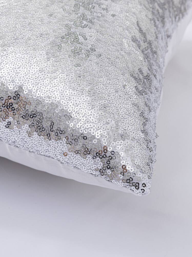 亮片靠墊套不附帶墊芯 - 銀色 - 查看 5