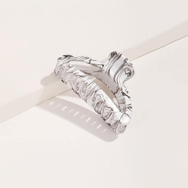 

Graphic Hair Claw, White