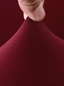 Funda De Sofá Elástica De Color Sólido - Burdeos - Ver 3