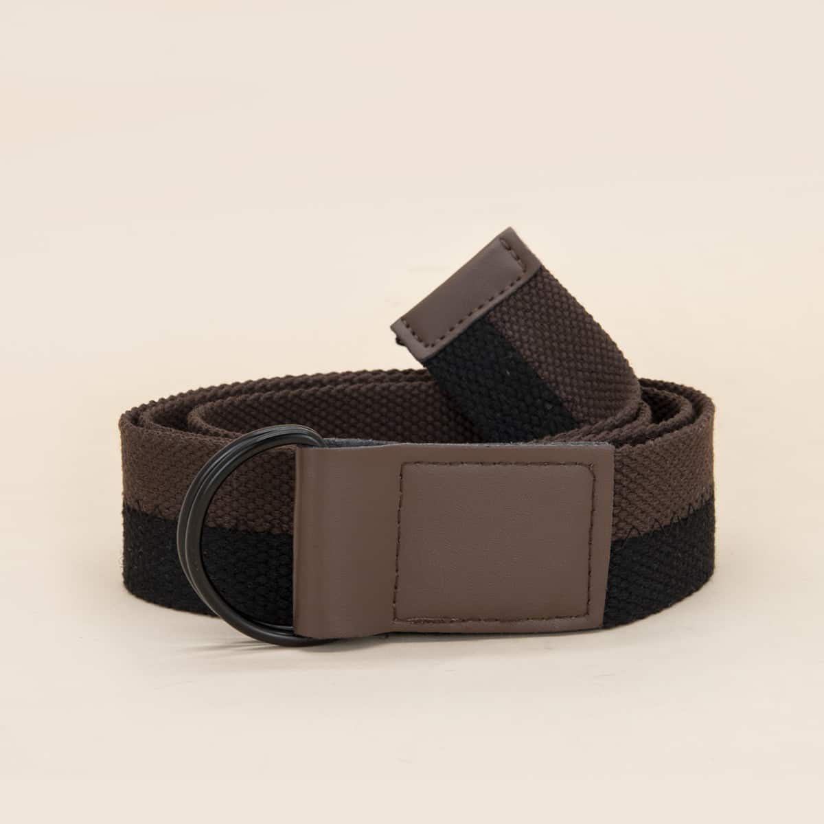 

Two Tone Tape Belt, Coffee brown