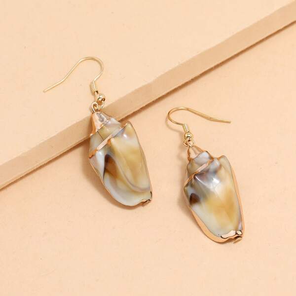 

Conch Drop Earrings, Multicolor