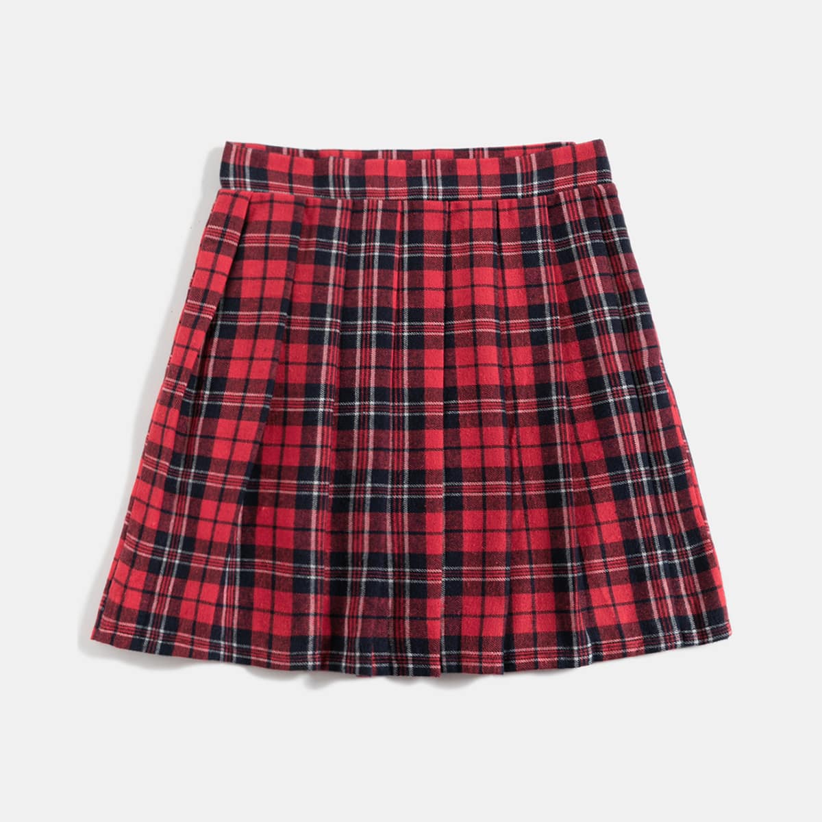 

Tartan Pleated Skirt, Multicolor